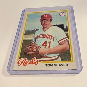 Tom Seaver 1978 Topps Baseball Card # 450 Cincinnati Reds Vintage Collectible